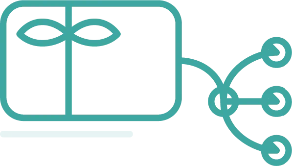 icône de carte cadeau flexible